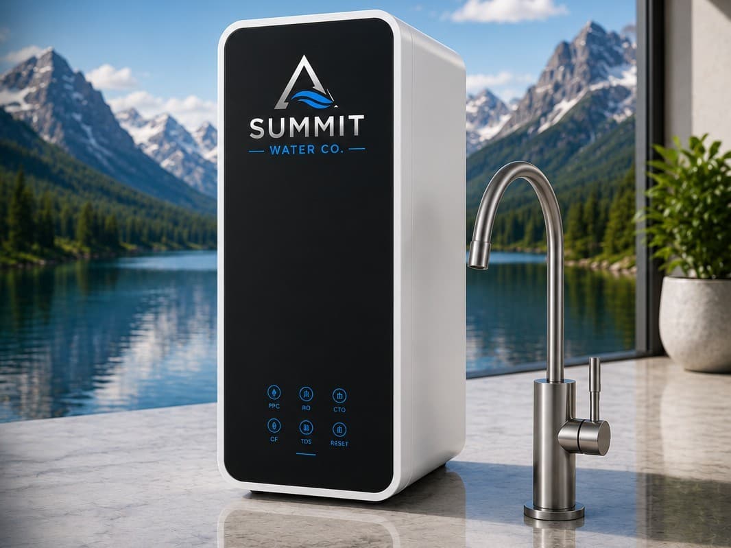 Summit Water Co. reverse osmosis system with dedicated kitchen faucet